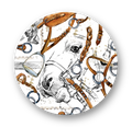 Capa para Sousplat Coleção Haras White