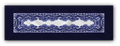 Trilho de Mesa Coleção Blue White