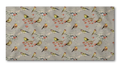 Toalha de Mesa Retangular Em Linho Sint. 6 lugares (2,41x1,65) Coleção Birds Bege