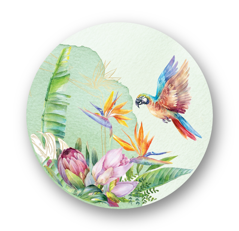Capa para Sousplat Coleção Tropical Araras